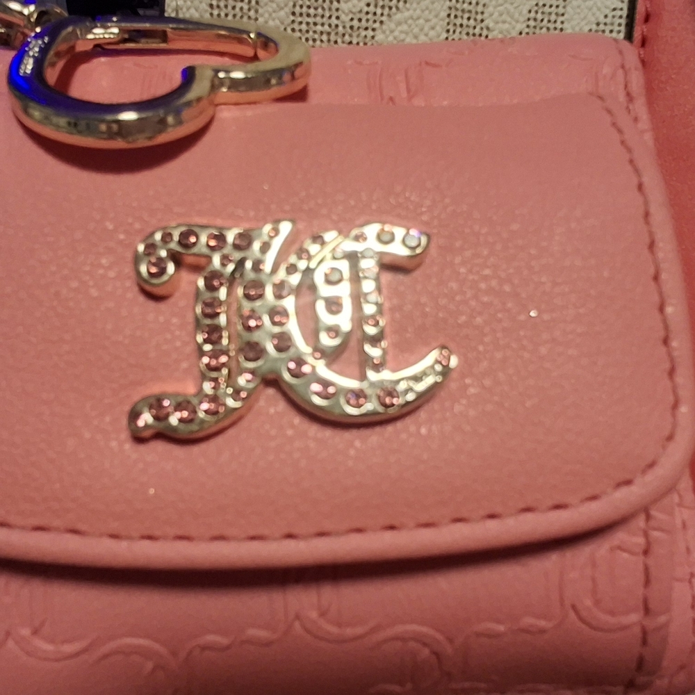 Juicy Couture Pink Handbag with Gold Logo